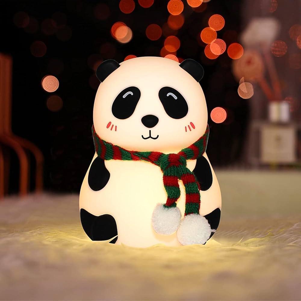 Cute Panda Table Lamp - Squishy, Color-Changing, USB Rechargeable