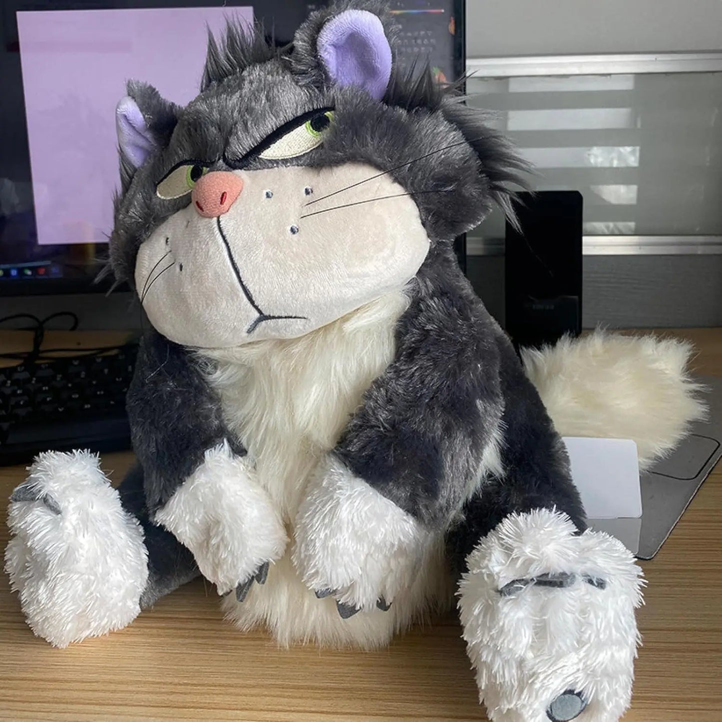 Angry Cat Plush Toy 60cm Soft Plush Animal Toy
