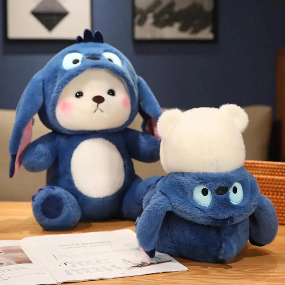 Pearls Stitch Hoodie Teddy Bear Plush Toy - 45cm & 55cm