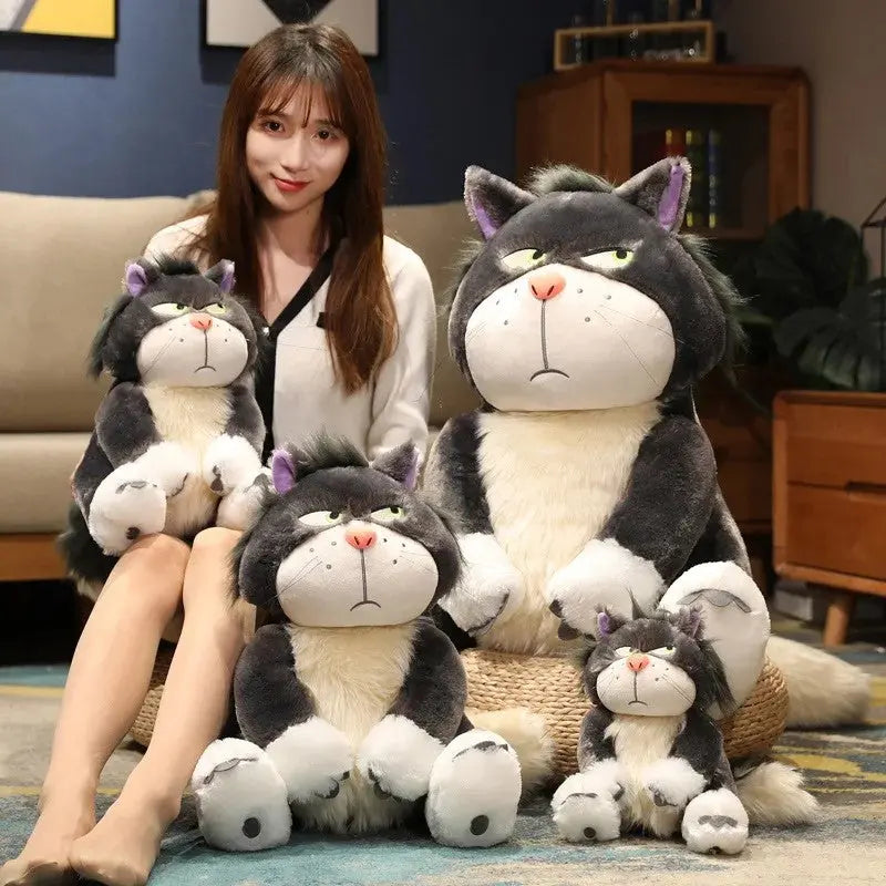 Angry Cat Plush Toy 60cm Soft Plush Animal Toy