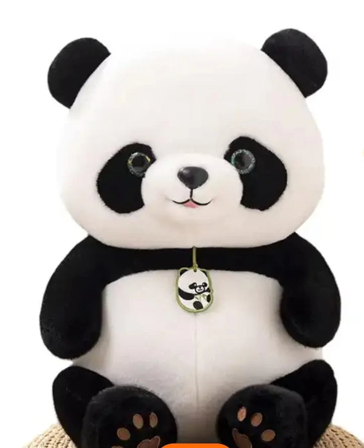 Locket Teddy Panda Soft Toy, Premium Plushie with Adorable Paws Tag