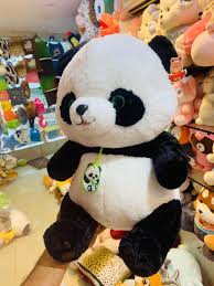 Locket Teddy Panda Soft Toy, Premium Plushie with Adorable Paws Tag