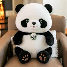 Locket Teddy Panda Soft Toy, Premium Plushie with Adorable Paws Tag