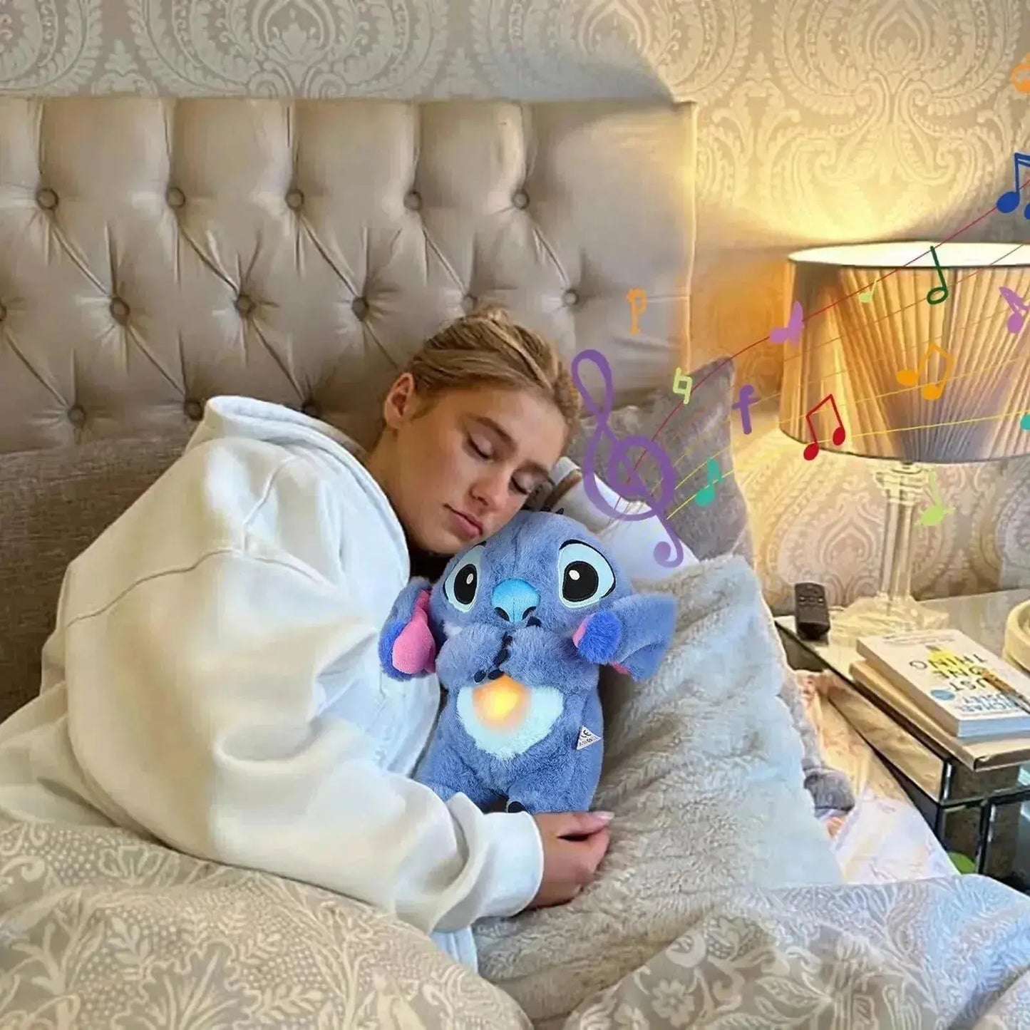 Stitch Breathing Musical Soothing Doll | Sleep & Anxiety Relief Plush Toy Gifts